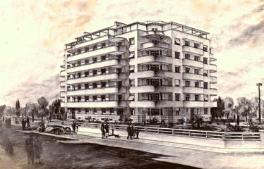 En 1950 Georges quitte l'arm&eacute;e
Il sera architecte et sera maitre d'oeuvre des b&acirc;timents &agrave; Casablanca et &agrave; Mazagran(El Jadida)